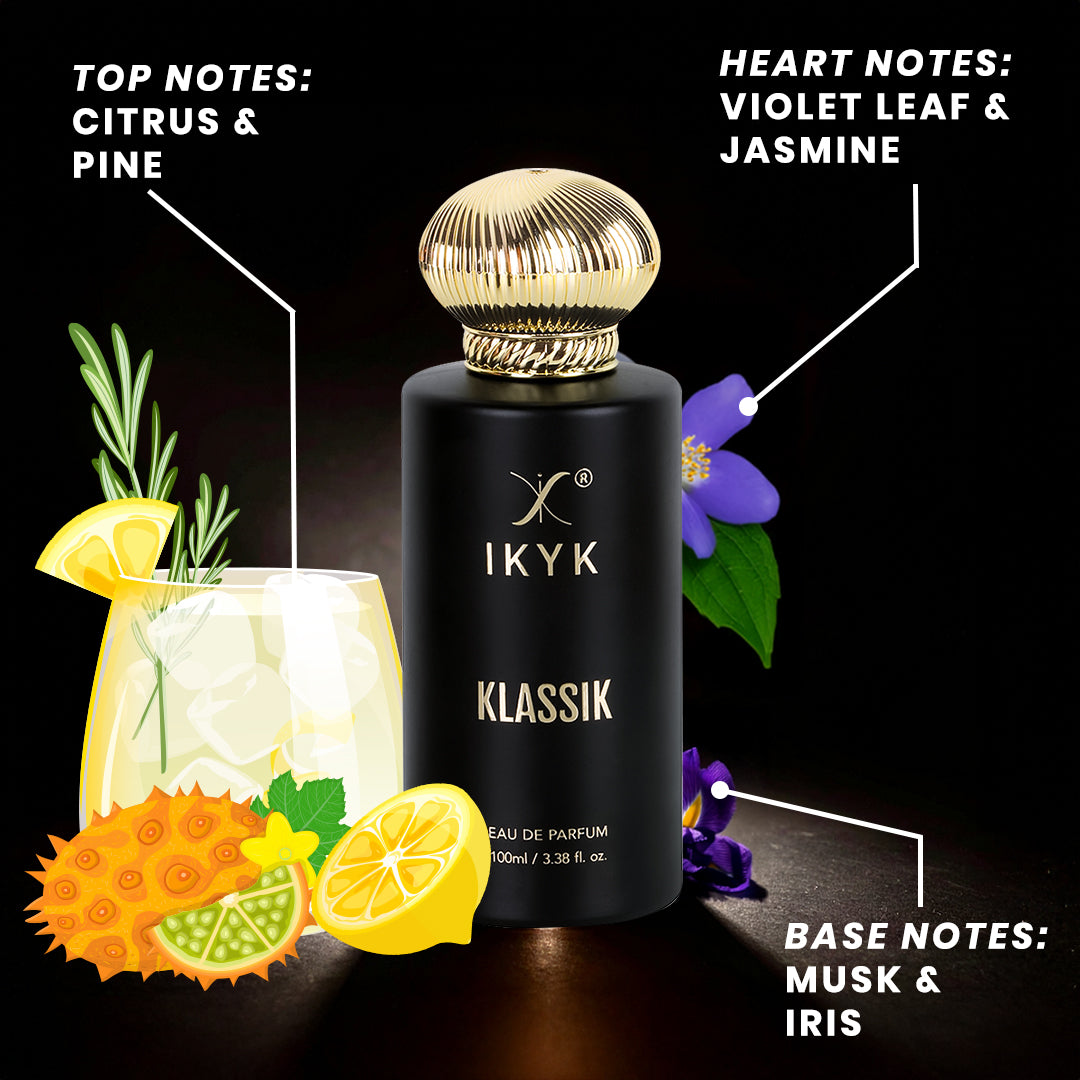 Signature luxury perfume with rich aromatic notes