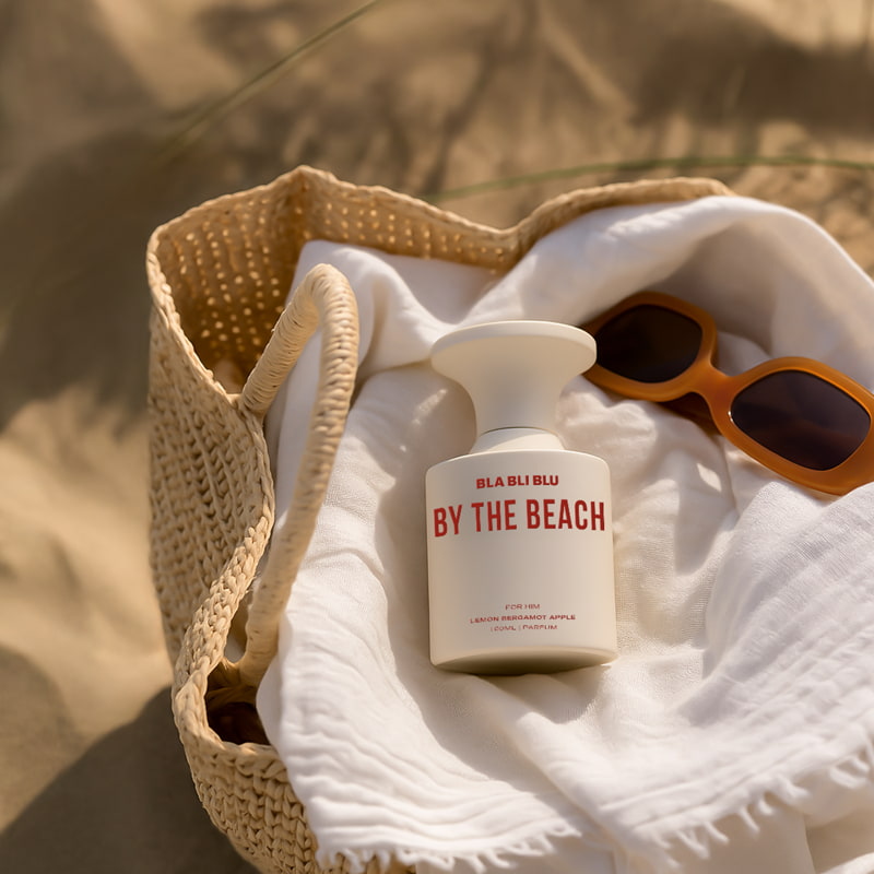 By the Beach long-lasting perfume for men by Bla Bli Blu in a 100ml white bottle.
