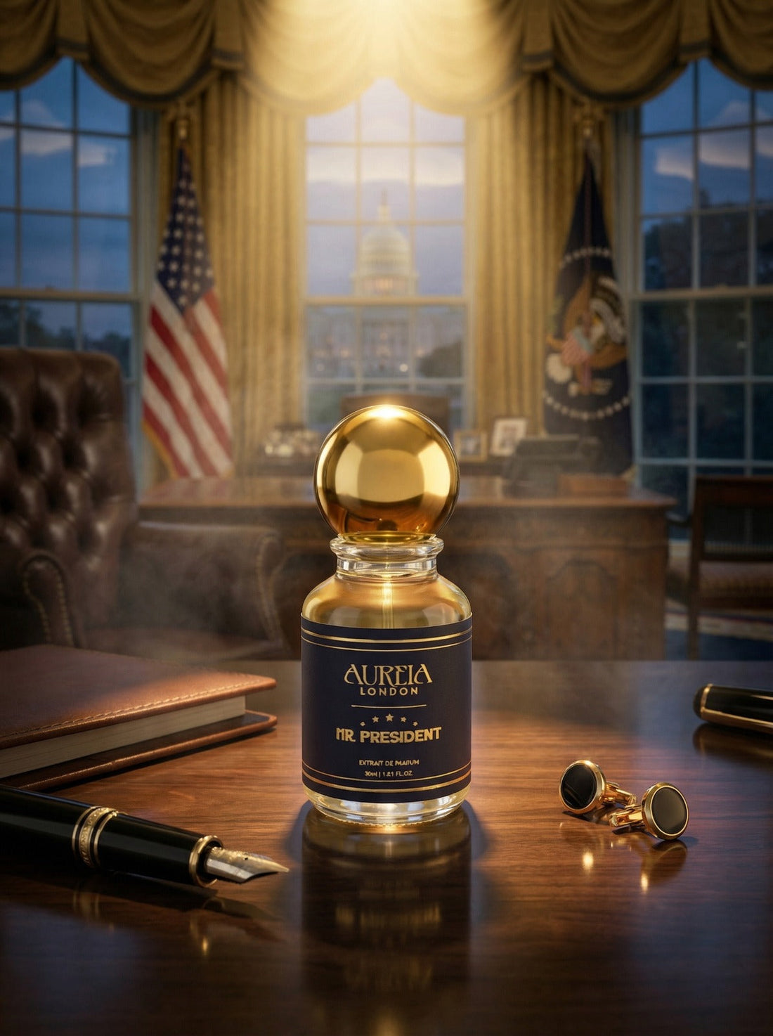 Mr President By Aureia London -  100ml Oil-Based | 48 Hours Long Lasting Extrait de Parfum Aureialondon