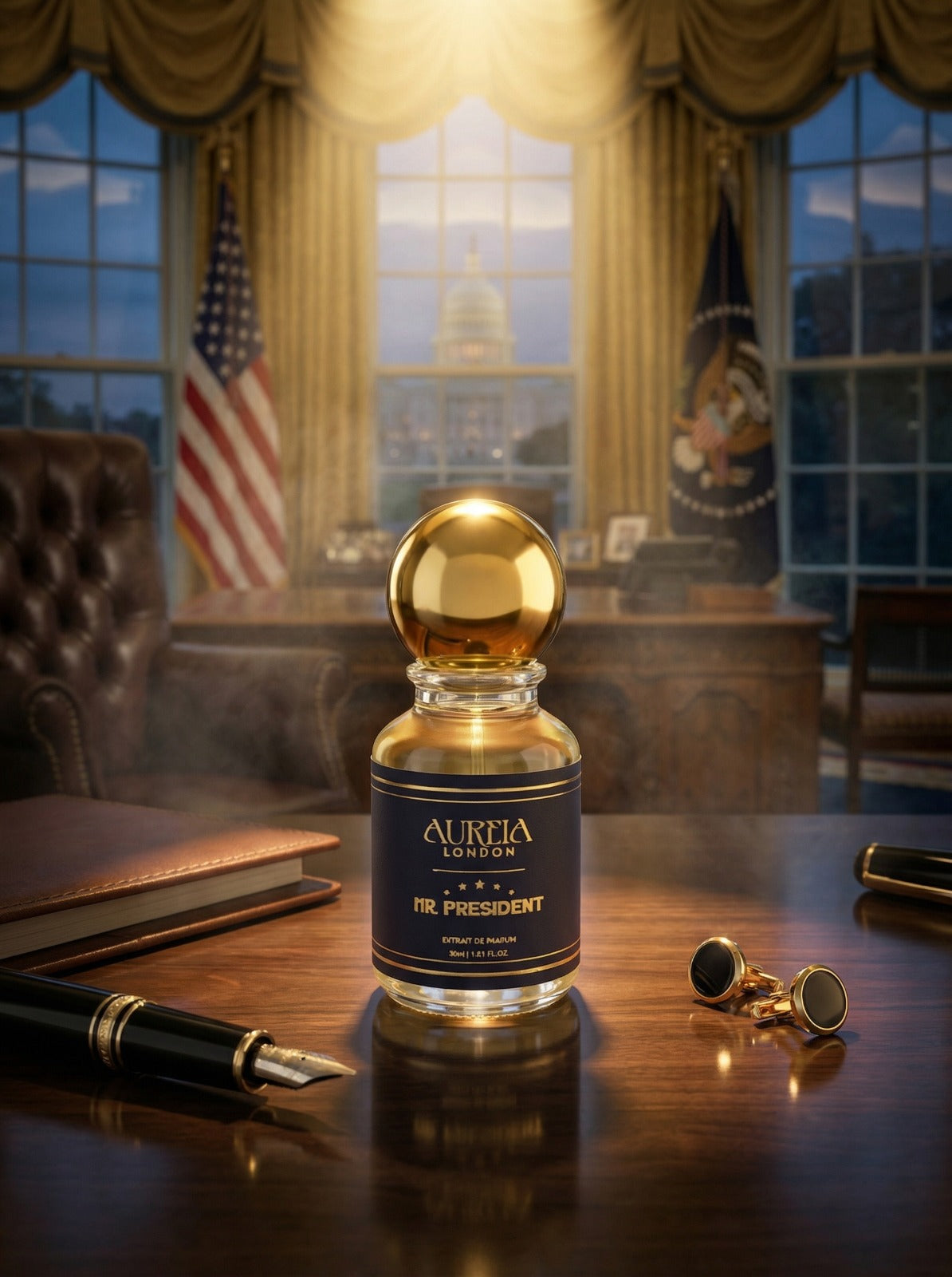Mr President By Aureia London -  100ml Oil-Based | 48 Hours Long Lasting Extrait de Parfum Aureialondon