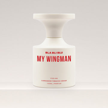 Bla Bli Blu My Wingman perfume for men, a 100ml luxury parfum with notes of cardamom